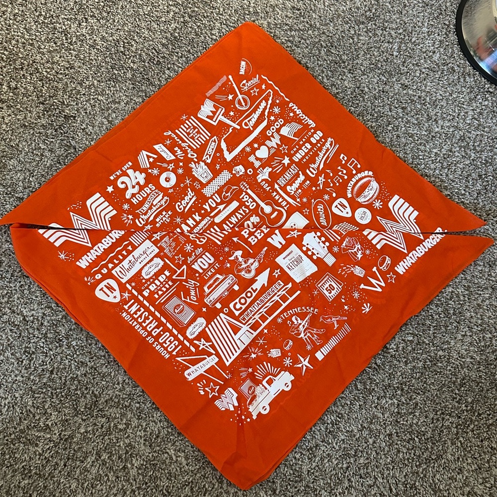 Whataburger Handkerchiefs Two in Orange New